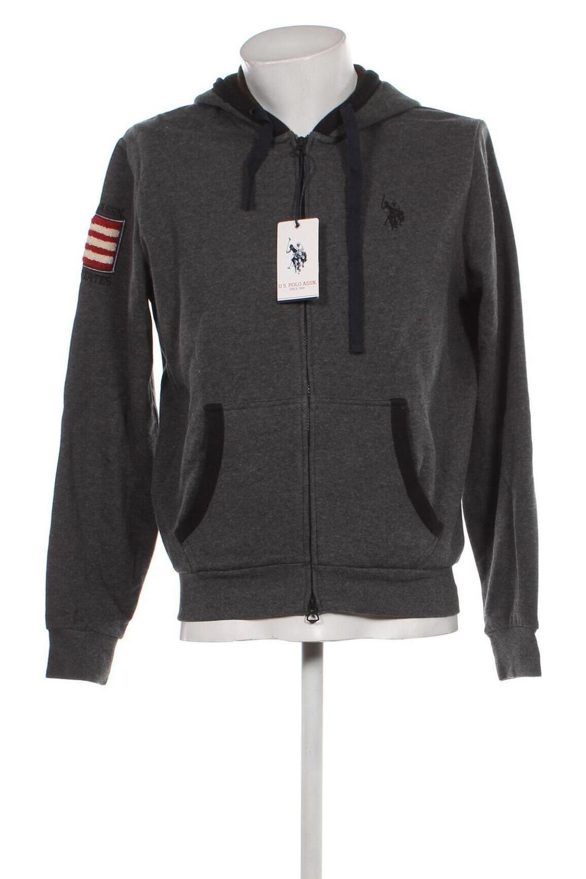 Herren Sweatshirt U.S. Polo Assn., Größe L, Farbe Grau, Preis 62,00 €