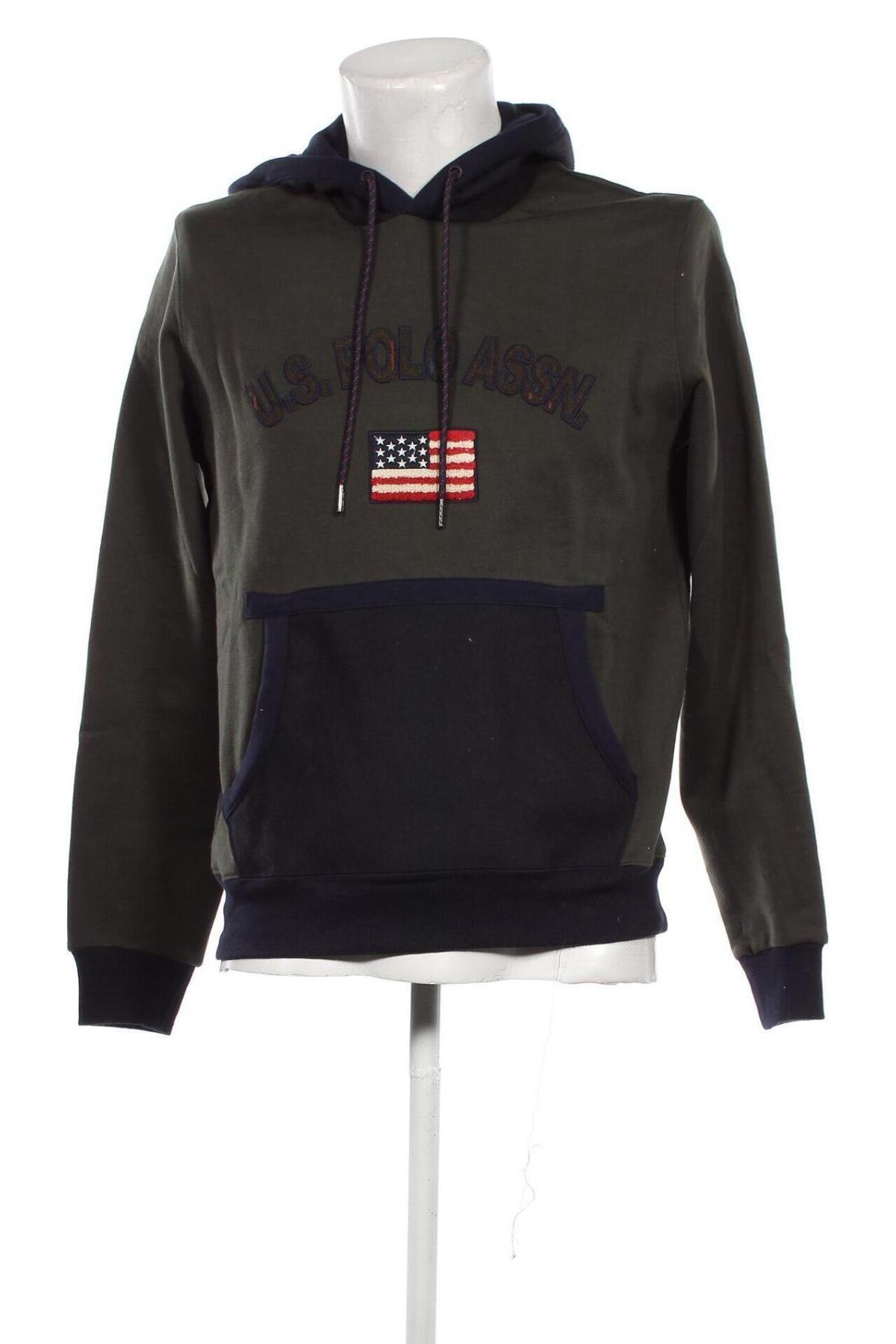 Férfi sweatshirt U.S. Polo Assn., Méret M, Szín Zöld, Ár 24 643 Ft