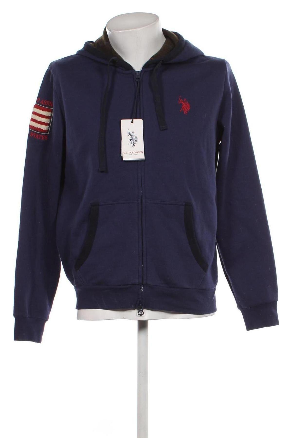 Férfi sweatshirt U.S. Polo Assn., Méret L, Szín Kék, Ár 25 430 Ft