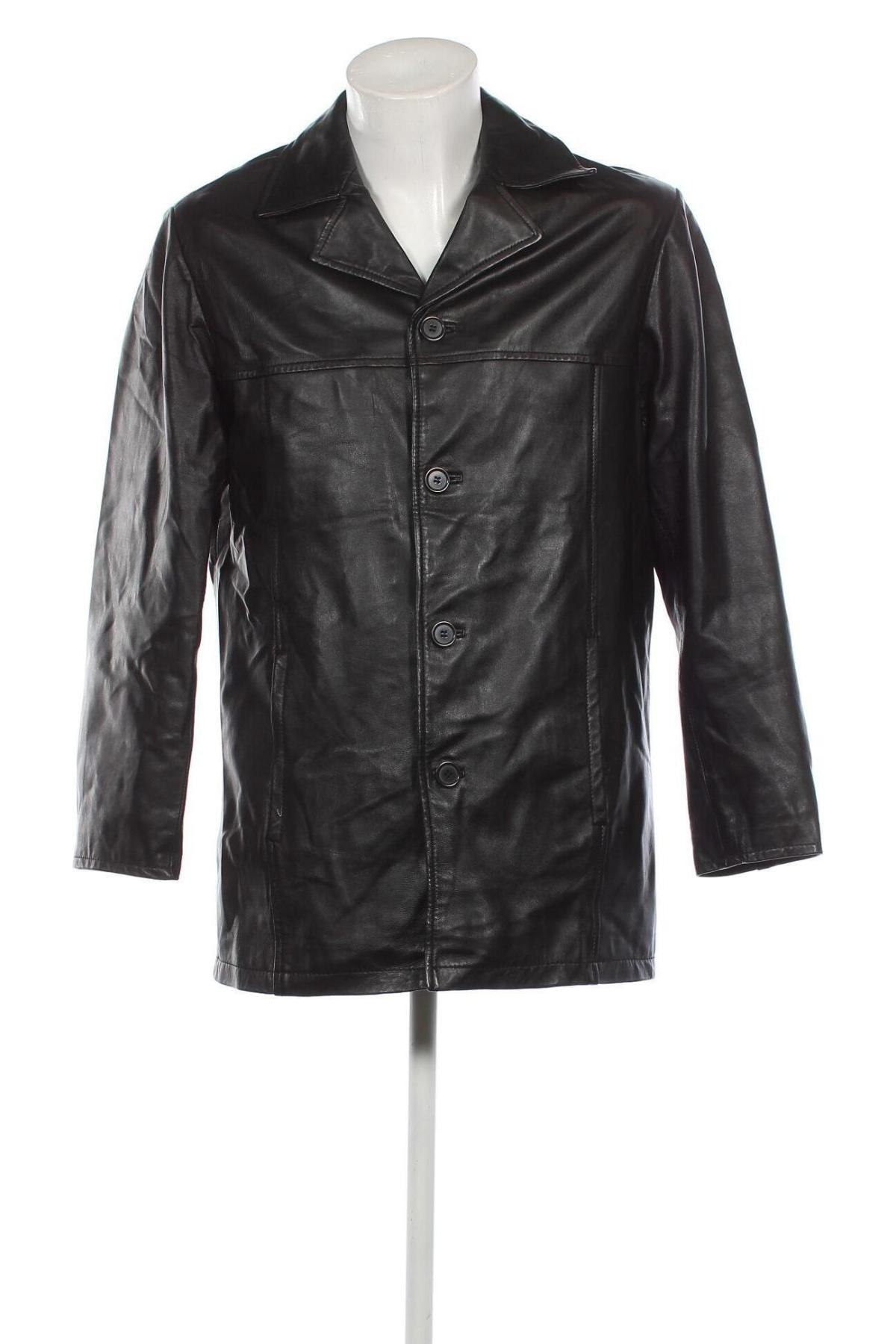 Pánská kožená bunda , Velikost M, Barva Černá, Cena  1 552,00 Kč