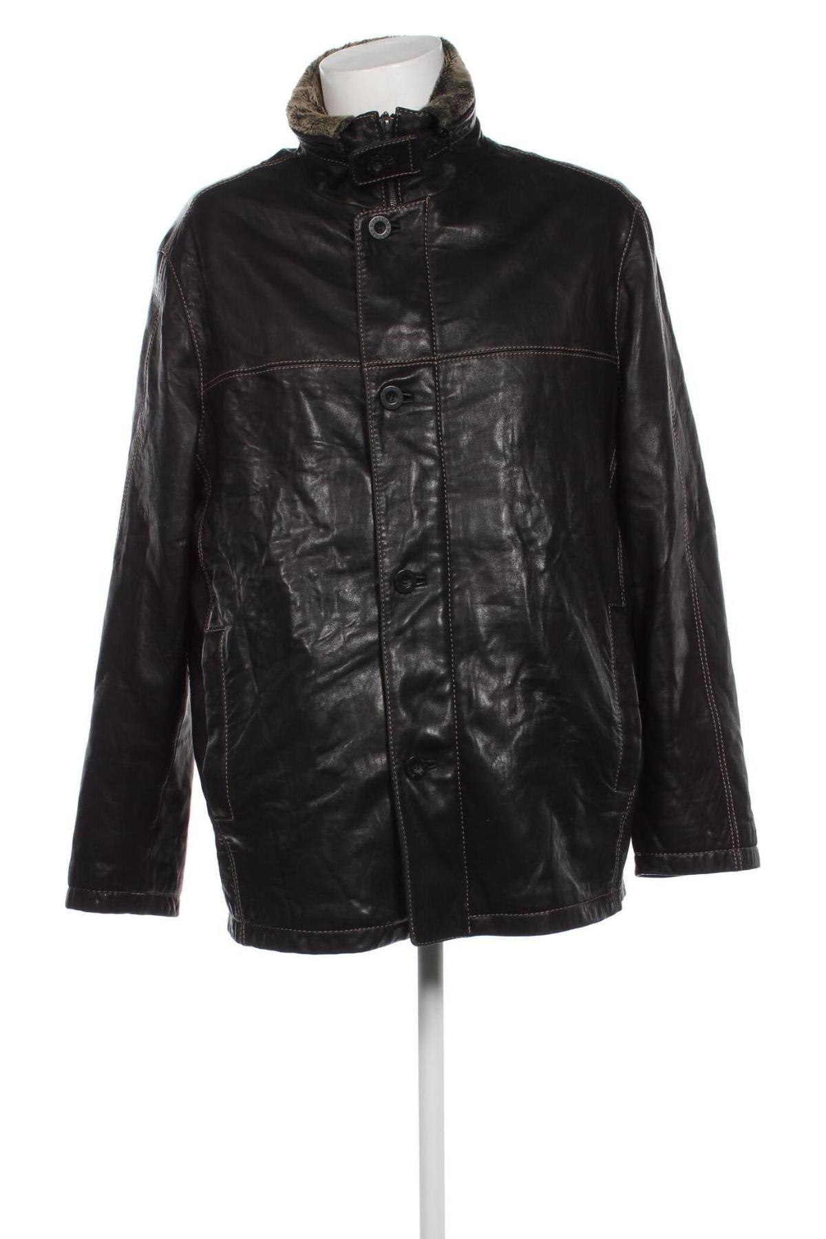 Pánska kožená bunda , Veľkosť XL, Farba Čierna, Cena  55,21 €