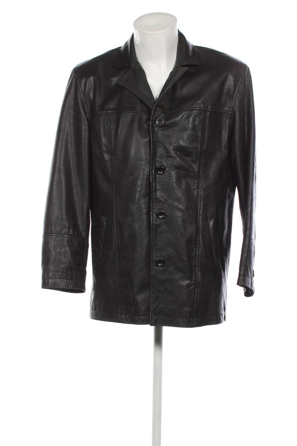 Pánská kožená bunda  John Devin, Velikost L, Barva Černá, Cena  682,00 Kč