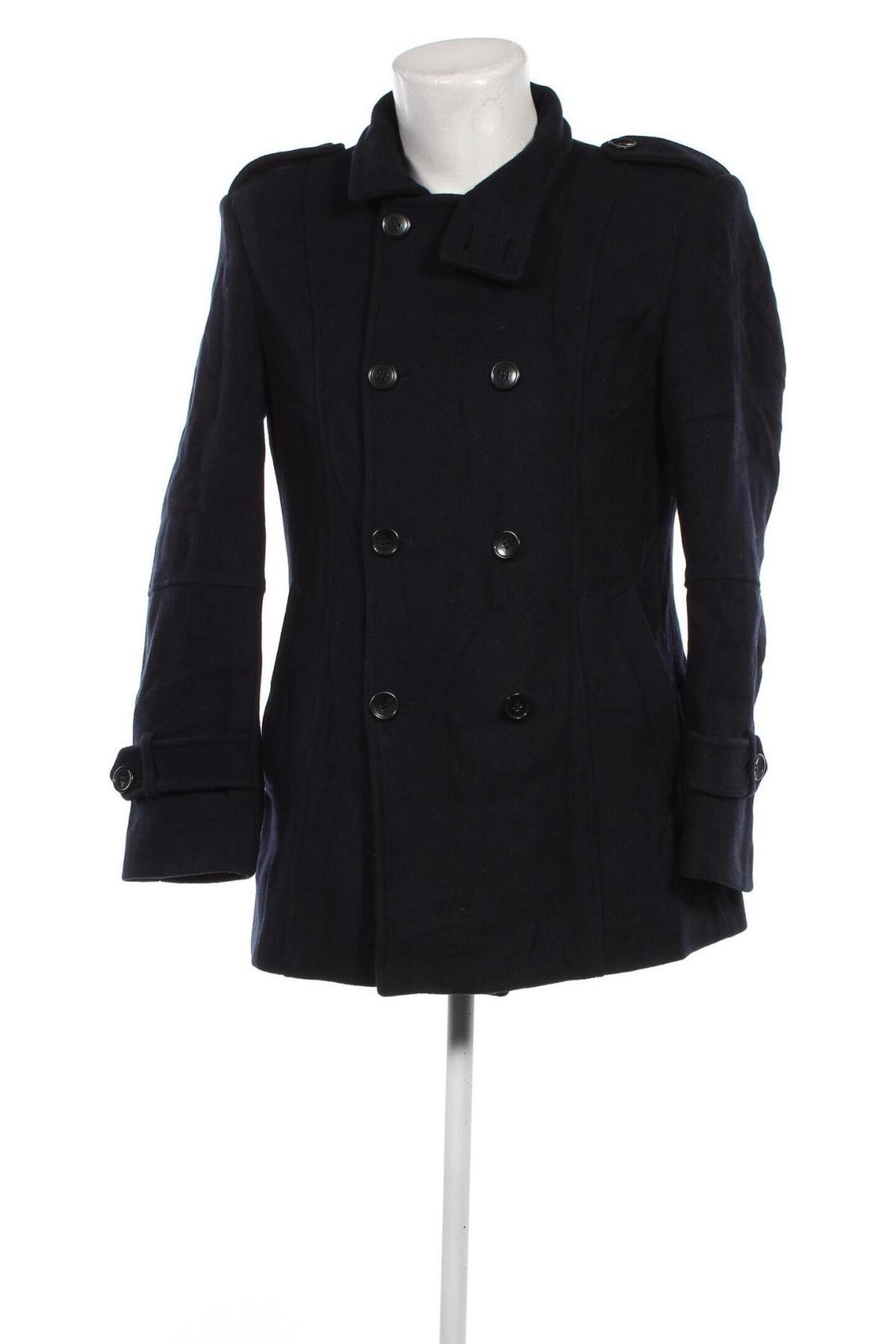 Ανδρικά παλτό, Μέγεθος M, Χρώμα Μπλέ, Τιμή 23,83 €