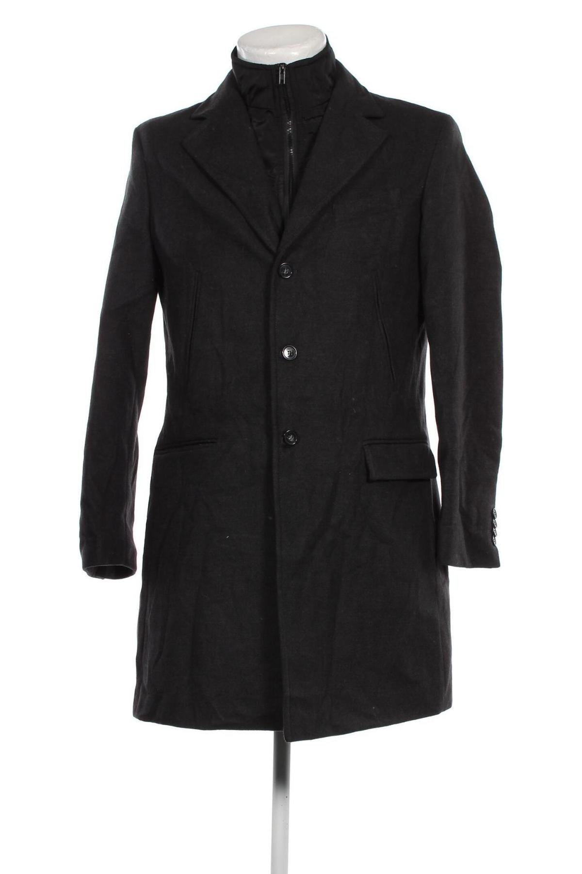 Мъжко палто C&S, Размер M, Цвят Сив, Цена 33,17 лв.