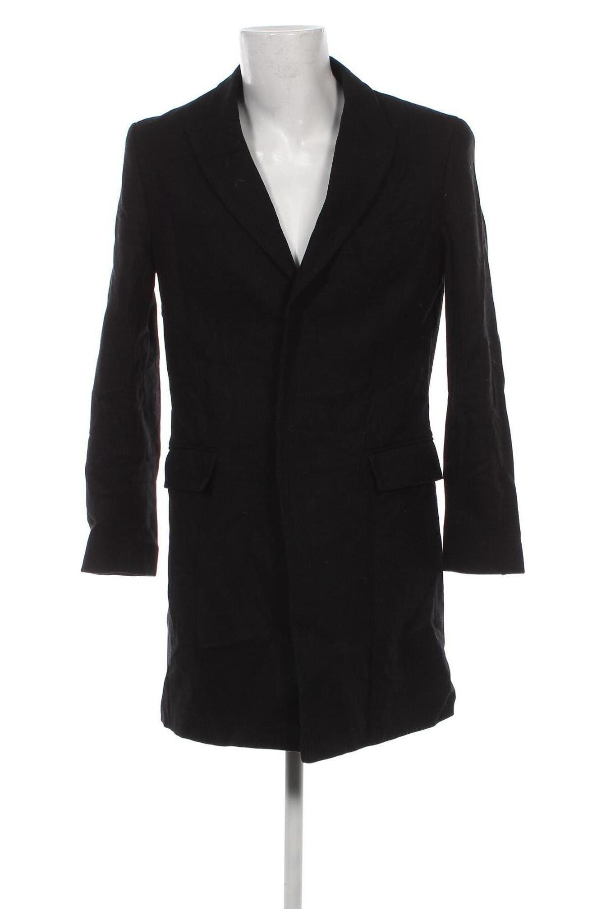 Мъжко палто Pier One, Размер M, Цвят Черен, Цена 54,57 лв.
