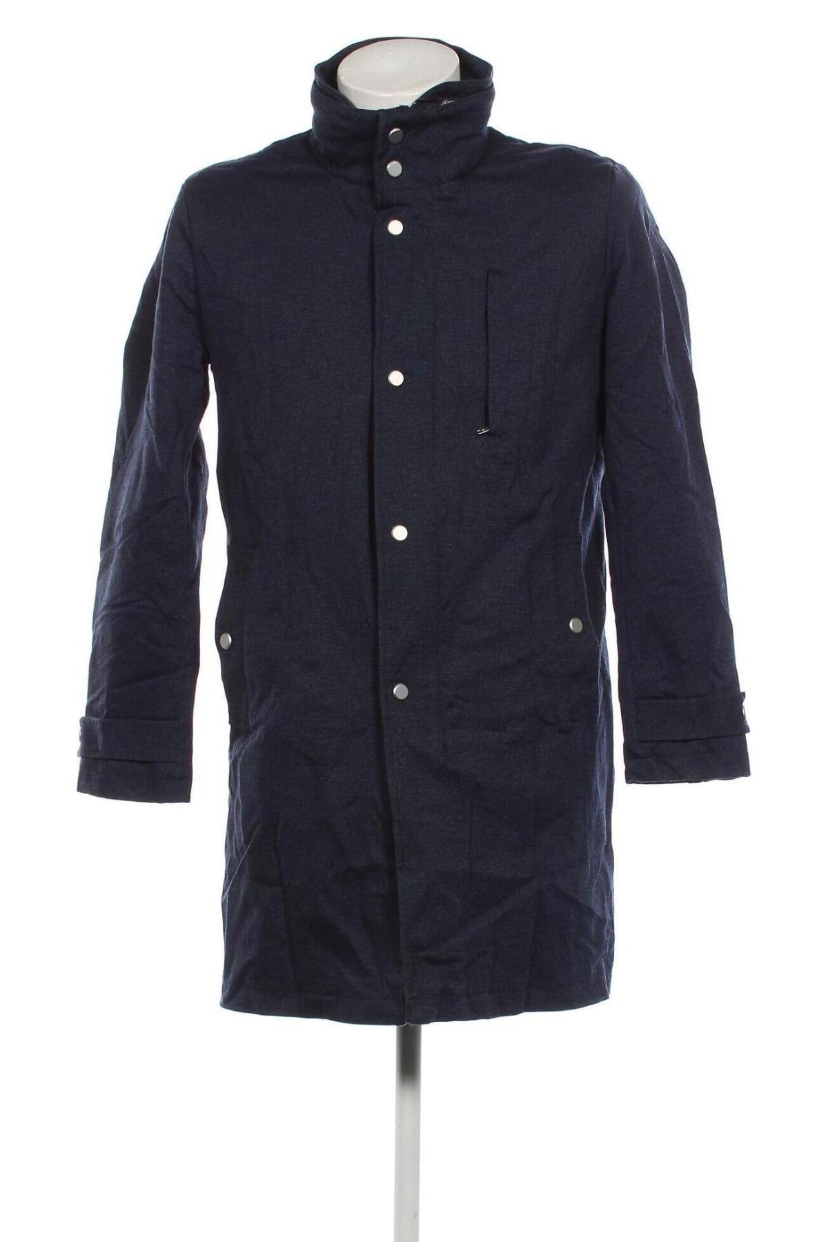Pánsky kabát  Zara Man, Veľkosť M, Farba Modrá, Cena  15,81 €