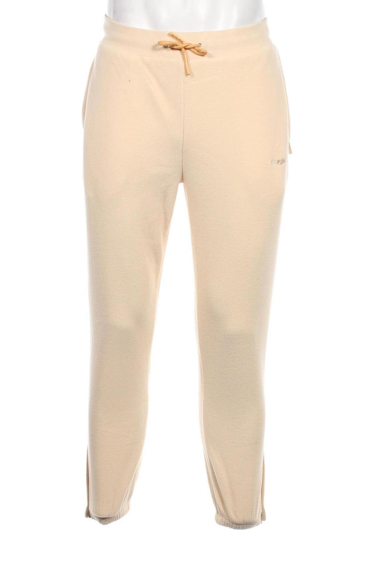 Pantaloni polar de bărbați Sergio Tacchini, Mărime M, Culoare Ecru, Preț 304,05 Lei
