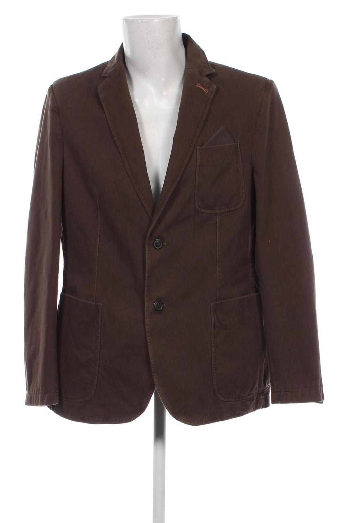 Мъжко сако Brax, Размер XL, Цвят Кафяв, Цена 113,08 лв.