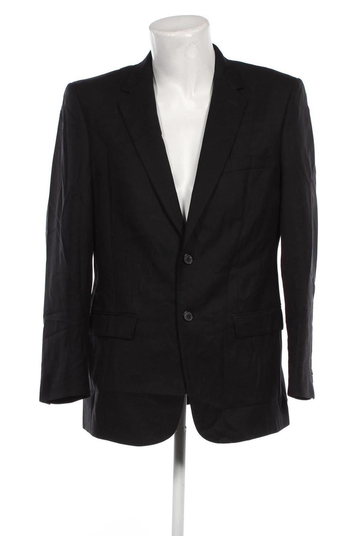 Ανδρικό σακάκι Dressmann, Μέγεθος L, Χρώμα Μαύρο, Τιμή 8,16 €