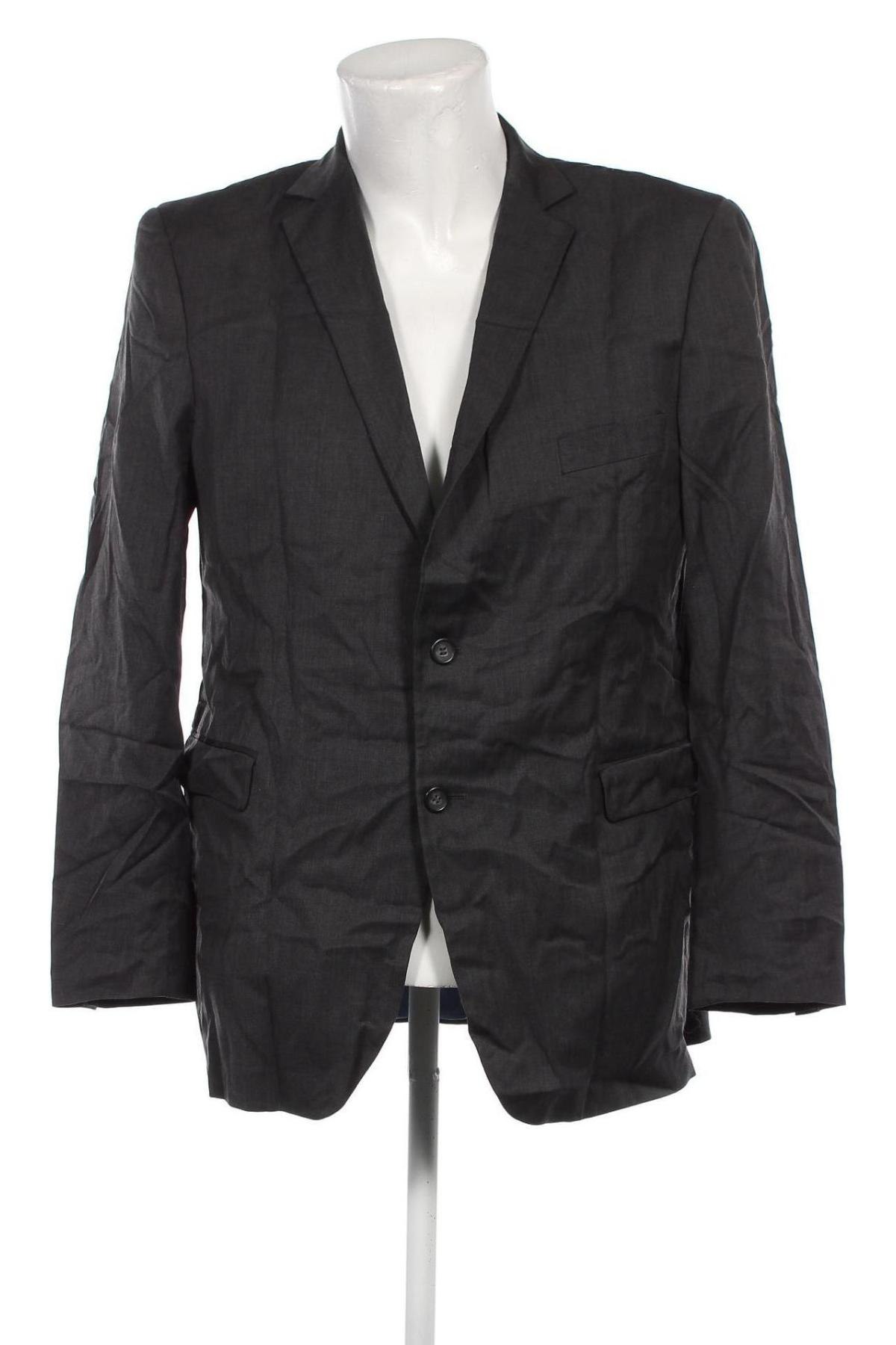 Ανδρικό σακάκι Dressmann, Μέγεθος XL, Χρώμα Γκρί, Τιμή 8,91 €