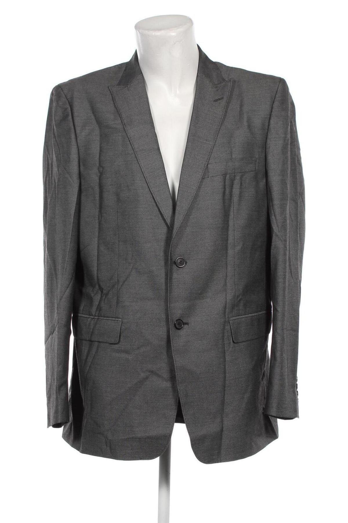 Ανδρικό σακάκι Dressmann, Μέγεθος XL, Χρώμα Γκρί, Τιμή 5,57 €