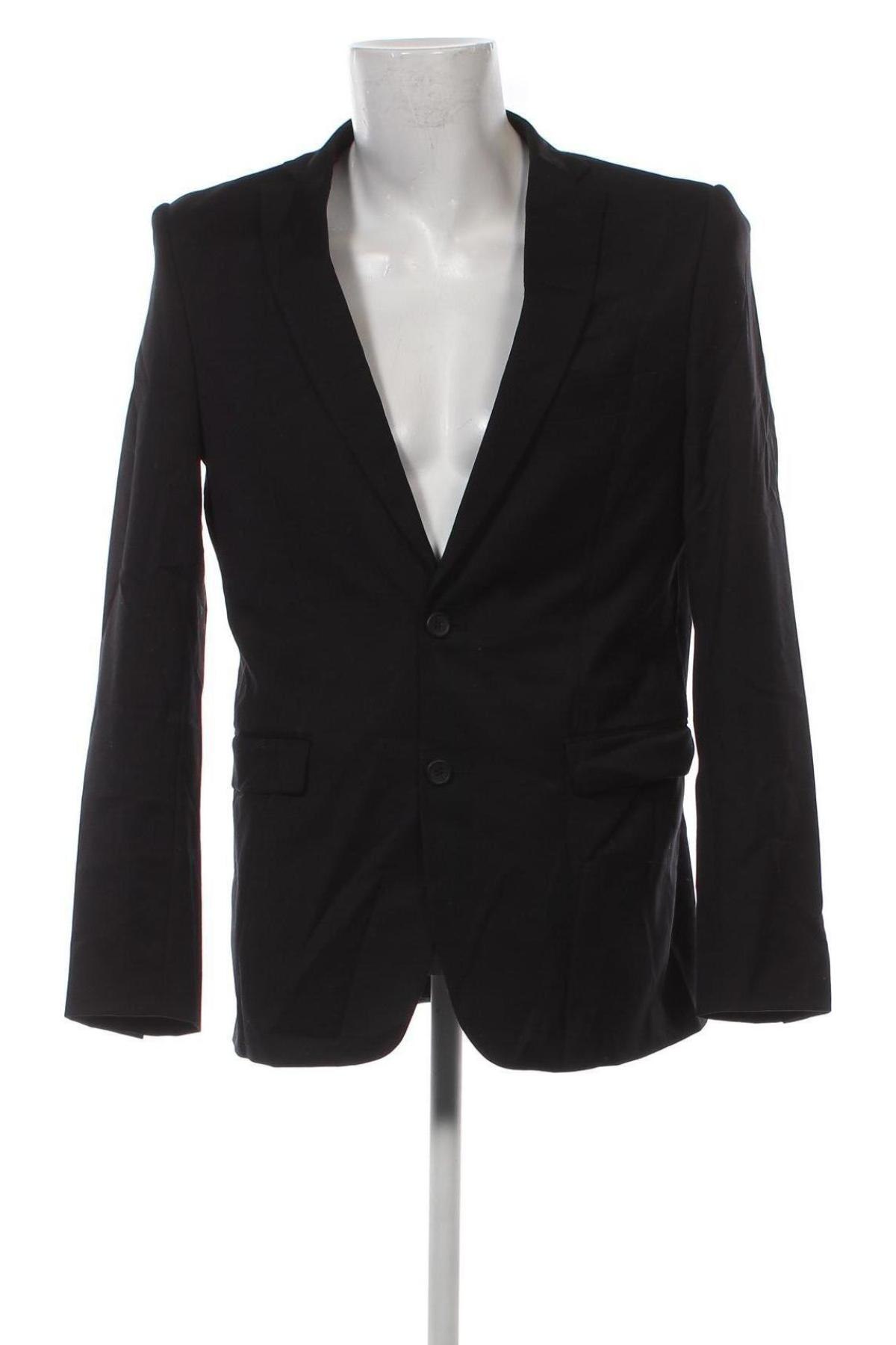 Ανδρικό σακάκι Dressmann, Μέγεθος XL, Χρώμα Μαύρο, Τιμή 7,42 €