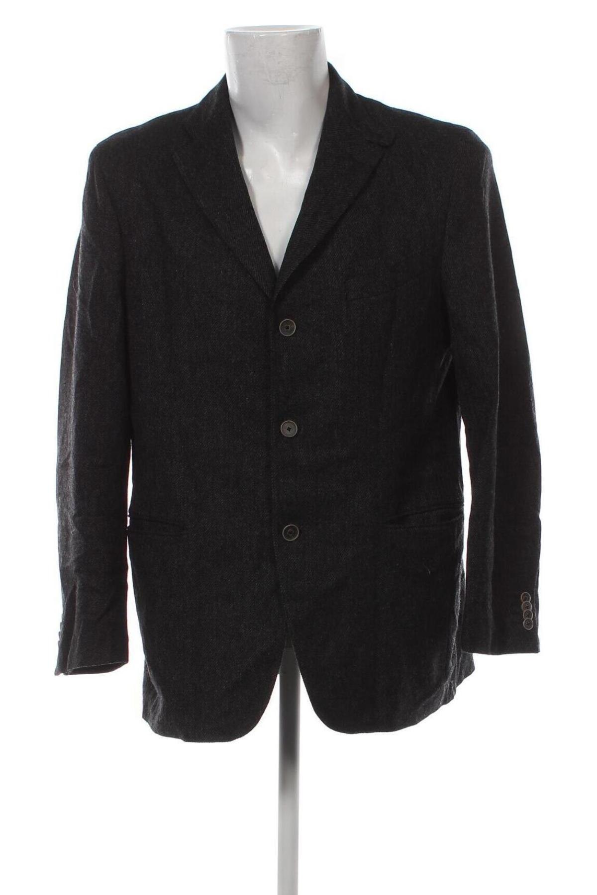 Мъжко сако Massimo Dutti, Размер XL, Цвят Черен, Цена 38,42 лв.