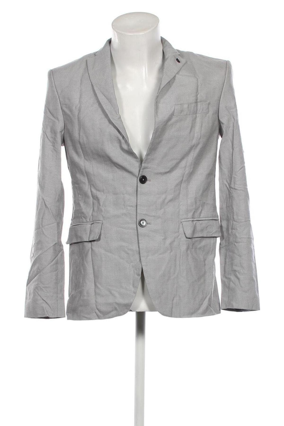 Herren Sakko Zara Man, Größe S, Farbe Grau, Preis 8,42 €