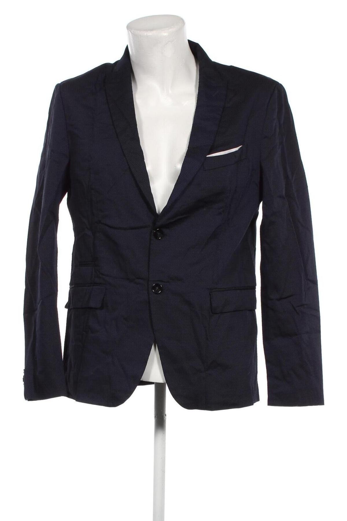 Ανδρικό σακάκι Zara Man, Μέγεθος XL, Χρώμα Μπλέ, Τιμή 34,02 €