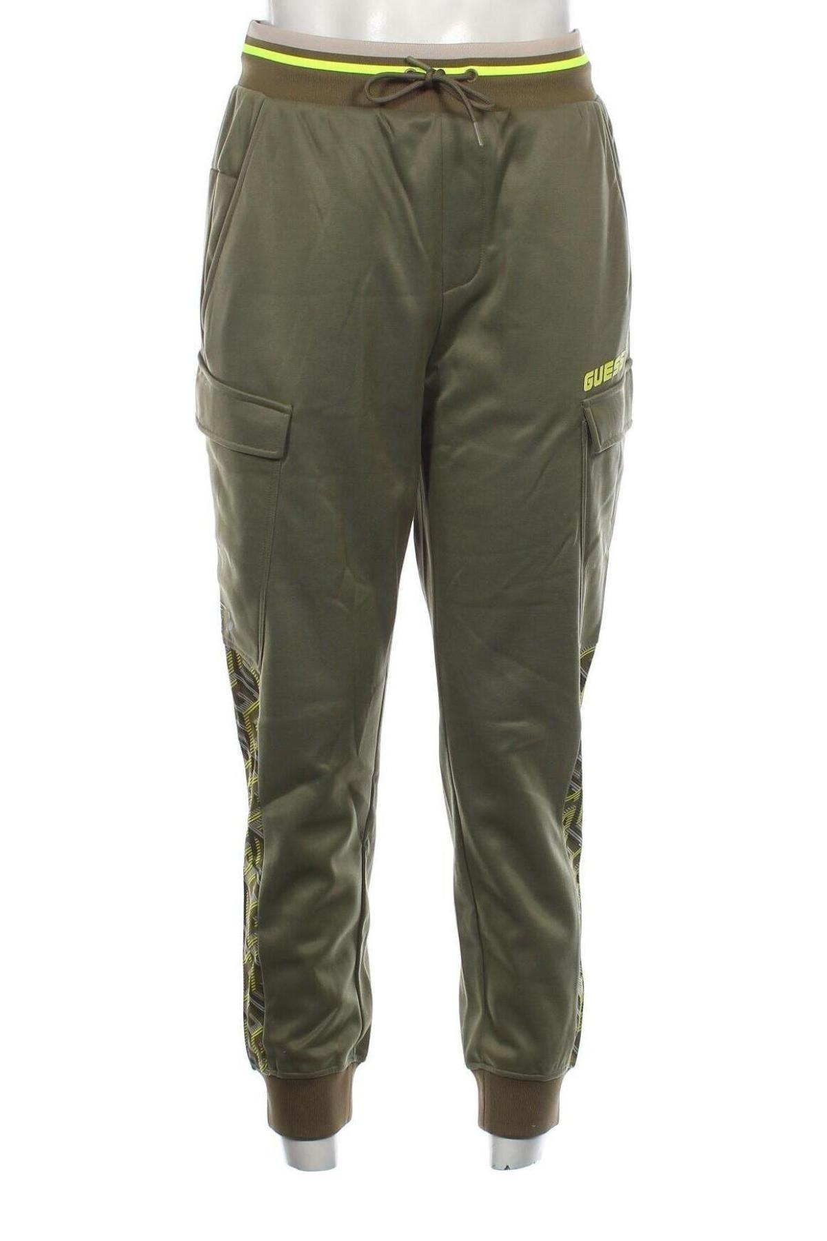 Ανδρικό αθλητικό παντελόνι Guess, Μέγεθος M, Χρώμα Πράσινο, Τιμή 67,83 €