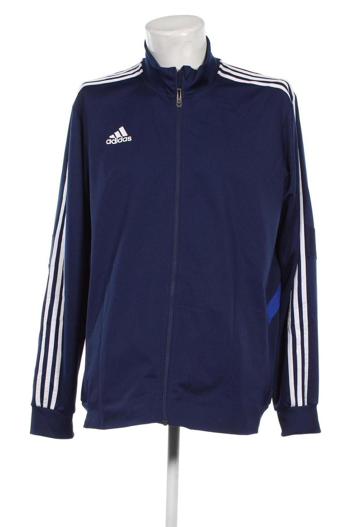 Ανδρική αθλητική ζακέτα Adidas, Μέγεθος XL, Χρώμα Μπλέ, Τιμή 29,69 €