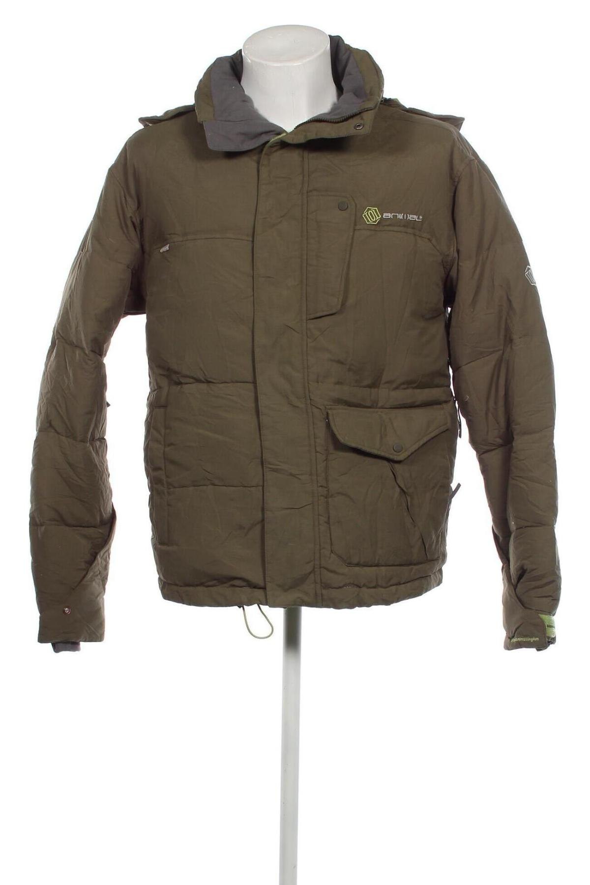 Ανδρικό μπουφάν για χειμερινά σπορ Animal, Μέγεθος M, Χρώμα Πράσινο, Τιμή 22,27 €