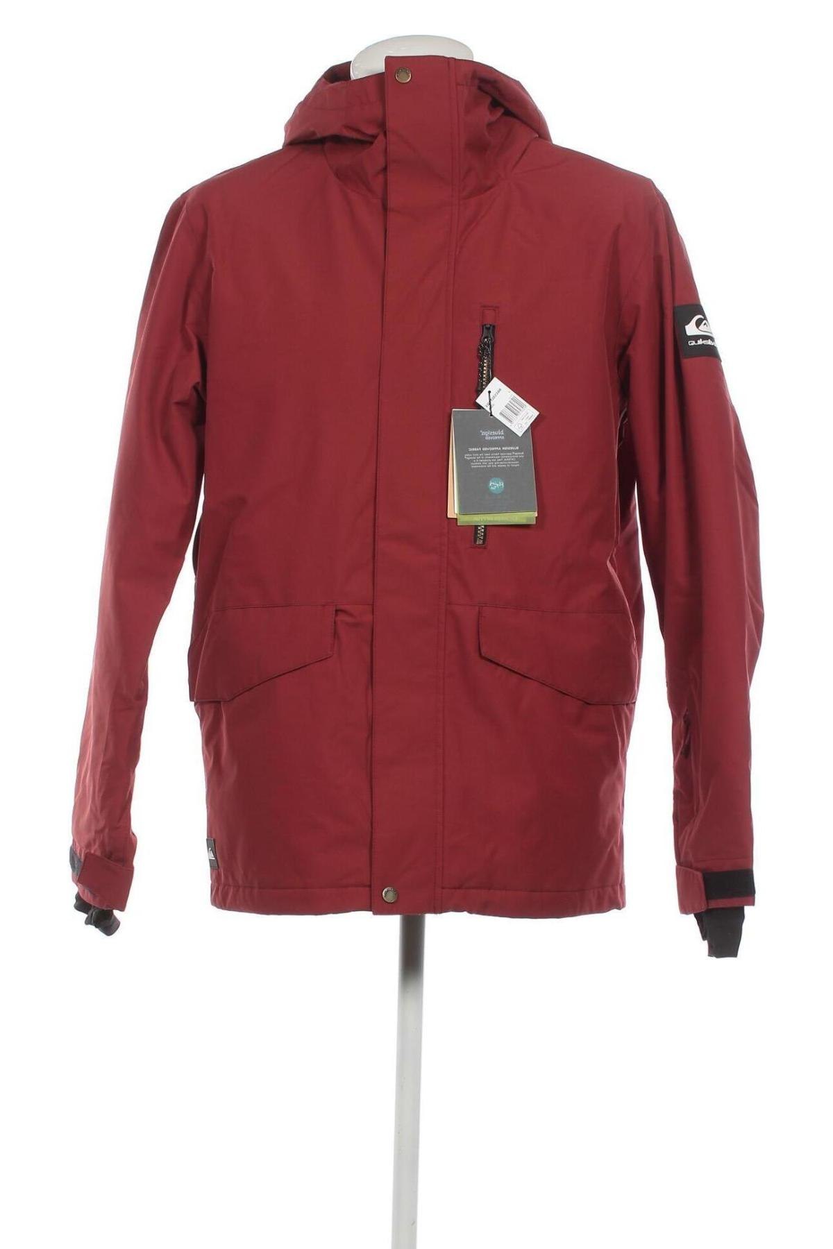 Ανδρικό μπουφάν για χειμερινά σπορ Quiksilver, Μέγεθος L, Χρώμα Κόκκινο, Τιμή 106,19 €