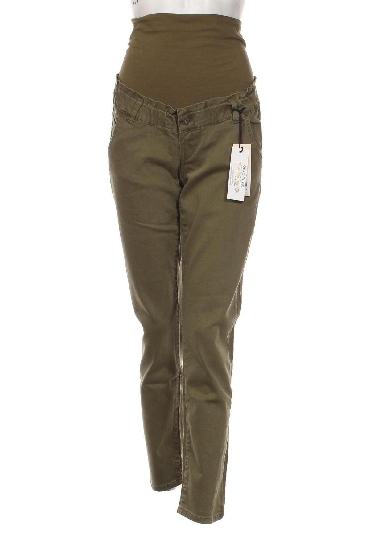Pantaloni pentru gravide LOVE2WAIT, Mărime M, Culoare Verde, Preț 45,89 Lei