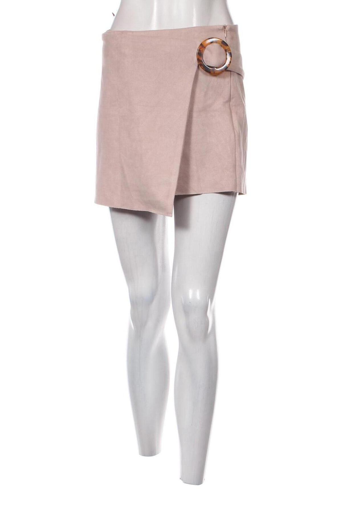 Пола - панталон Zara, Размер L, Цвят Розов, Цена 20,00 лв.