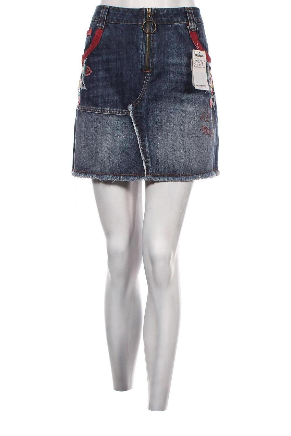 Φούστα Desigual, Μέγεθος XL, Χρώμα Μπλέ, Τιμή 36,43 €