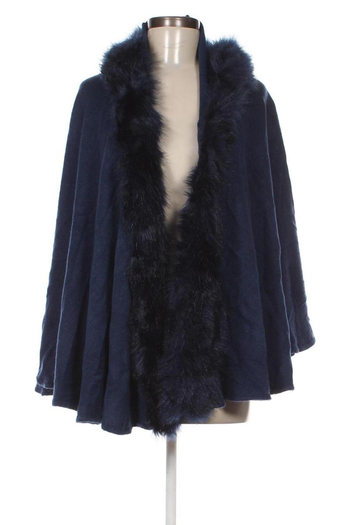 Poncho, Größe M, Farbe Blau, Preis € 11,49