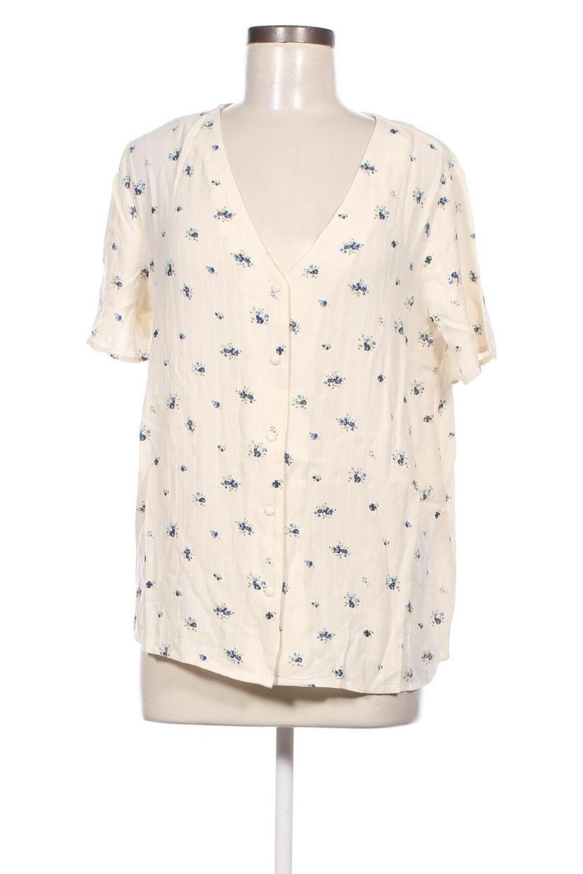 Γυναικείο πουκάμισο εγκυμοσύνης Pieces, Μέγεθος L, Χρώμα Εκρού, Τιμή 7,35 €