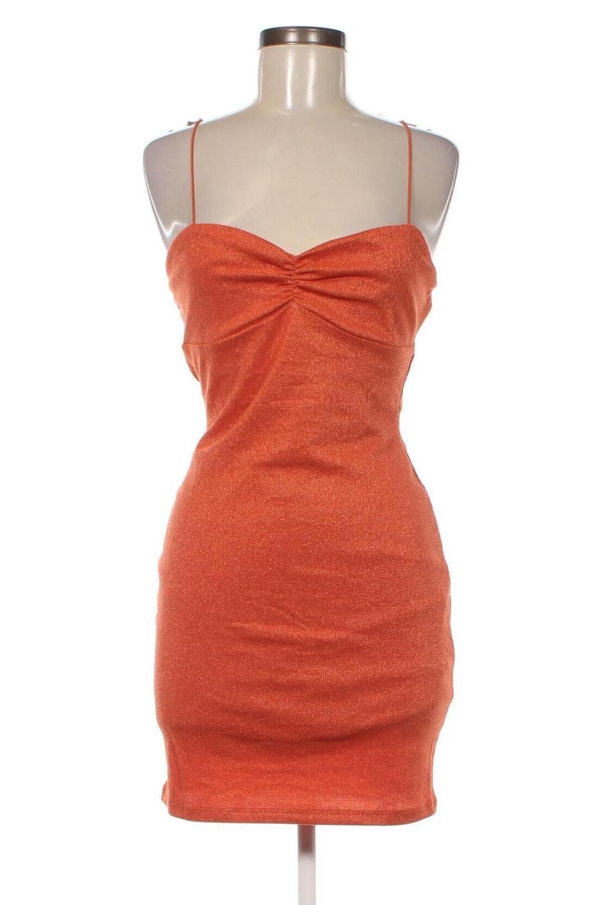 Φόρεμα Bershka, Μέγεθος L, Χρώμα Πορτοκαλί, Τιμή 17,94 €