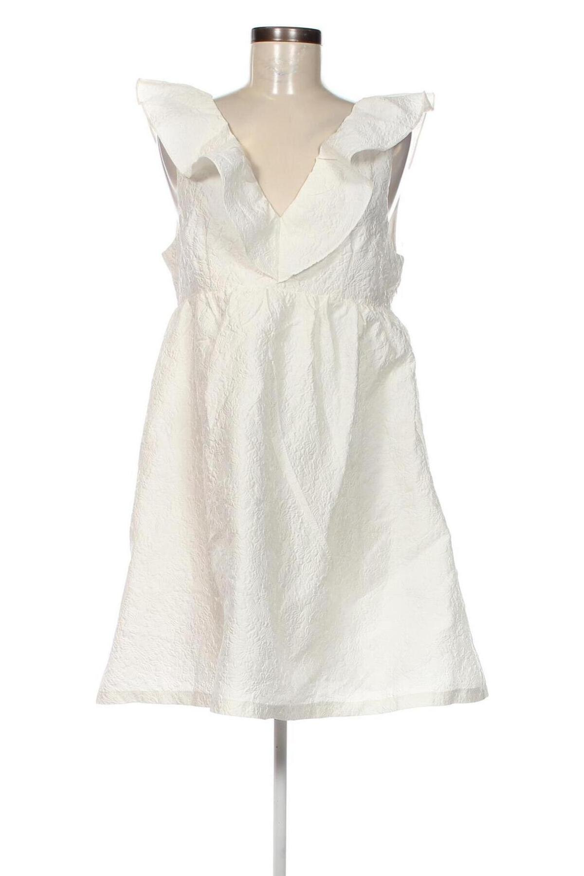 Kleid Bubbleroom, Größe M, Farbe Weiß, Preis 23,49 €