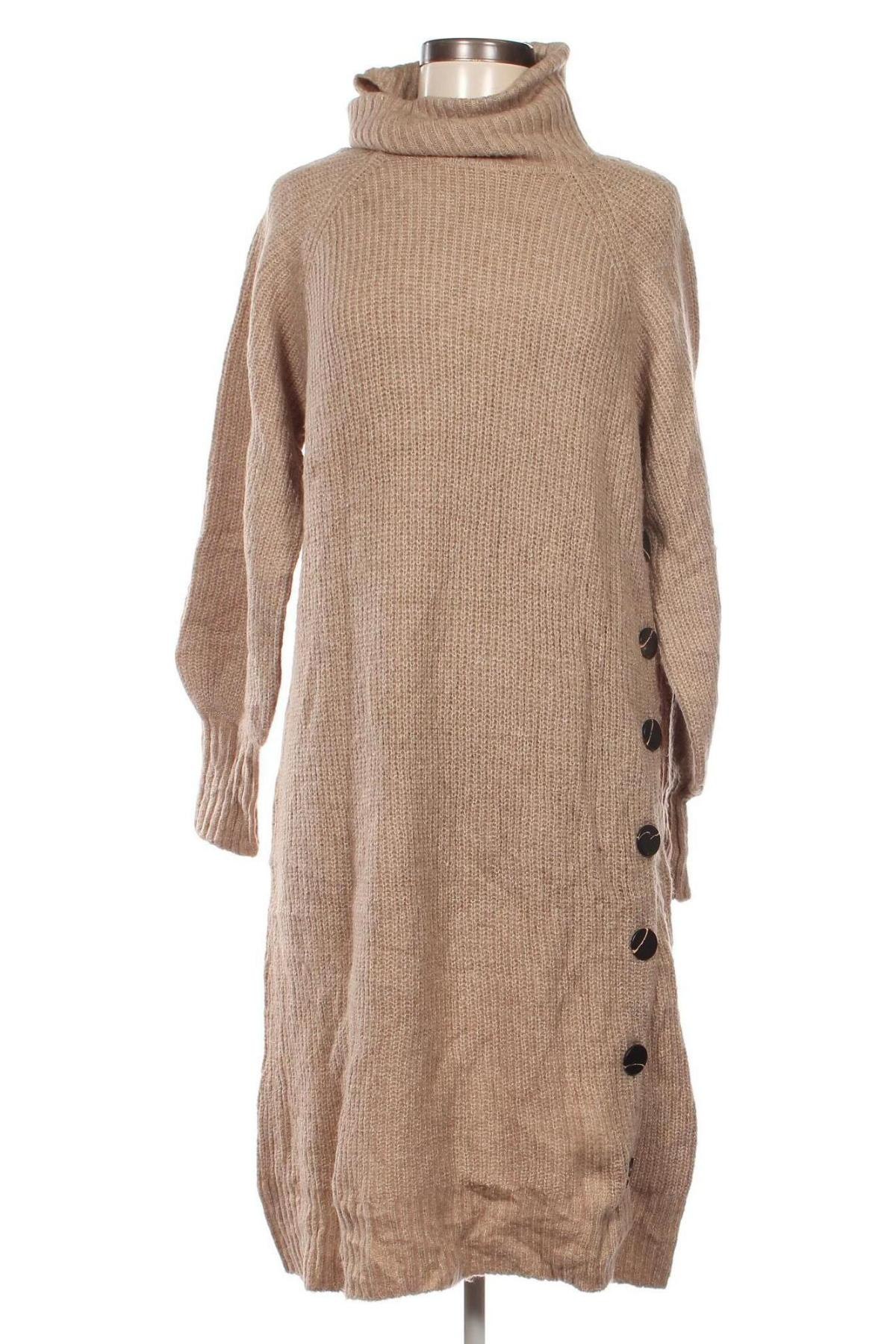 Kleid Free Quent, Größe M, Farbe Beige, Preis € 13,36