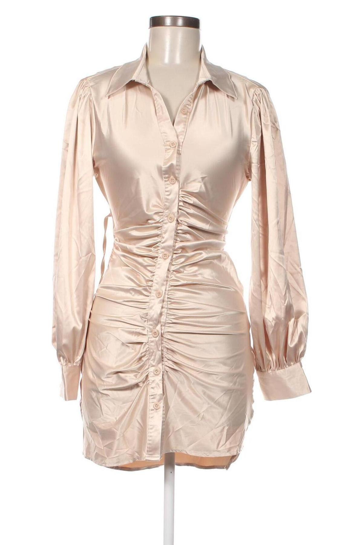 Kleid Missy Empire, Größe XS, Farbe Beige, Preis 11,20 €