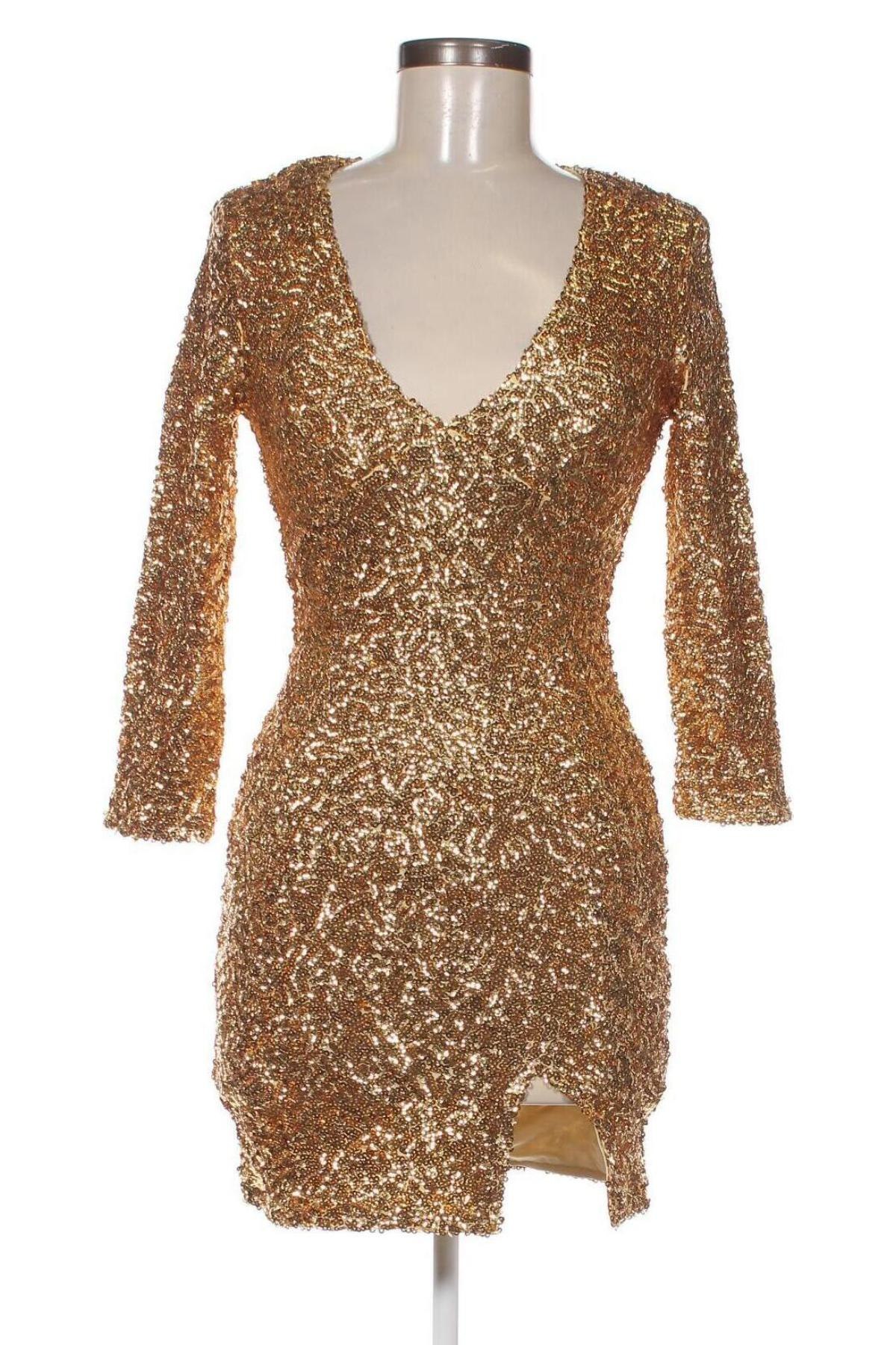 Φόρεμα Nly One, Μέγεθος XS, Χρώμα Χρυσαφί, Τιμή 16,15 €