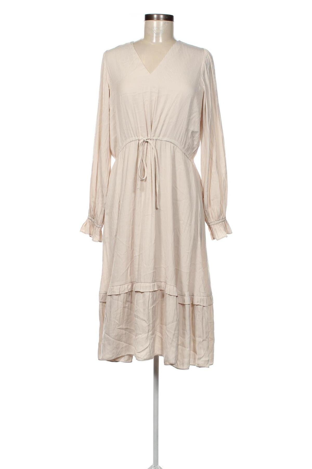 Kleid Selected Femme, Größe XS, Farbe Beige, Preis 11,22 €