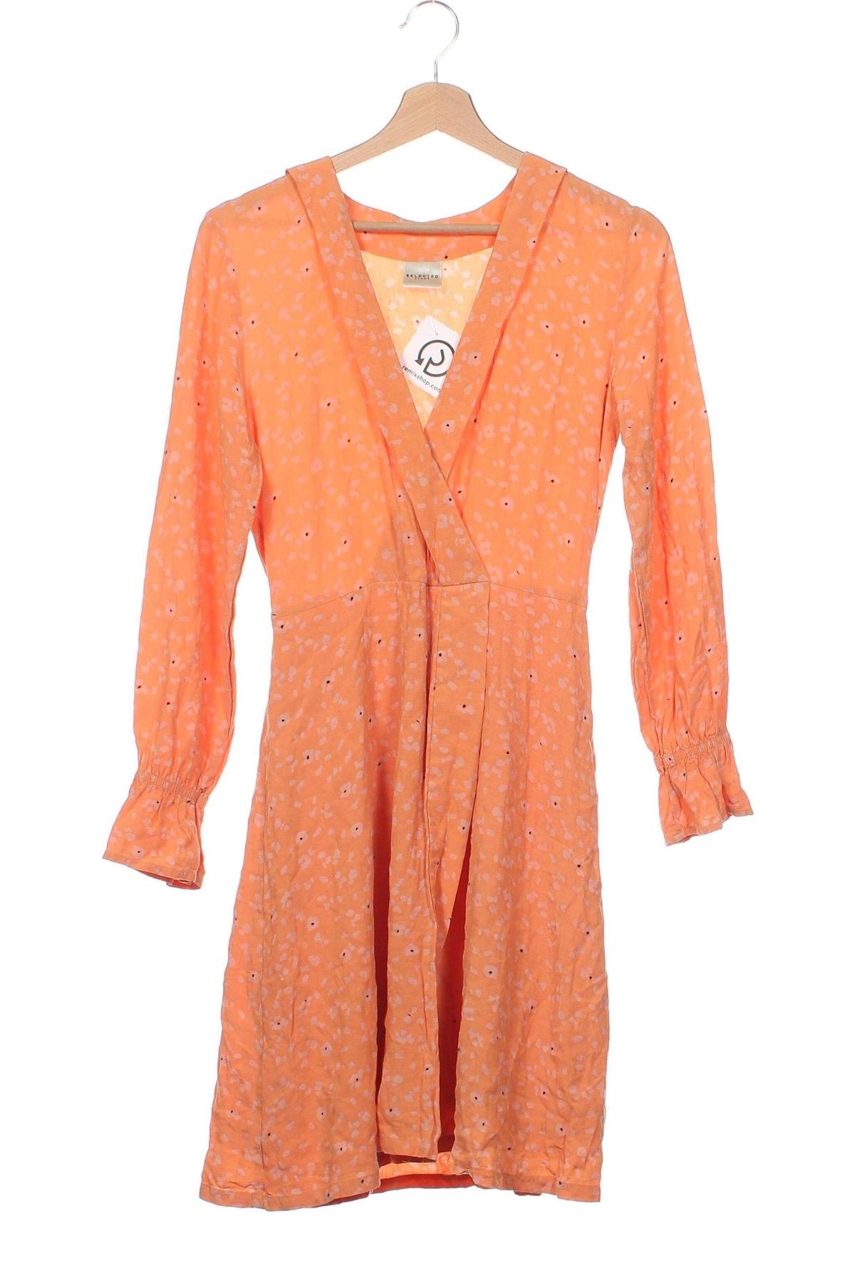 Φόρεμα Selected Femme, Μέγεθος XS, Χρώμα Πορτοκαλί, Τιμή 19,88 €