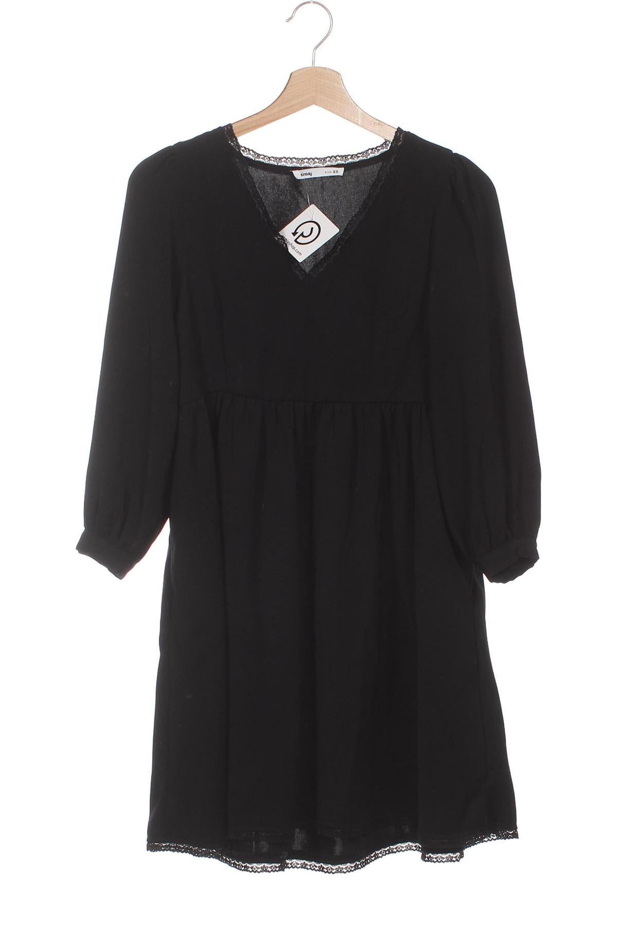Kleid Sinsay, Größe XS, Farbe Schwarz, Preis € 16,18