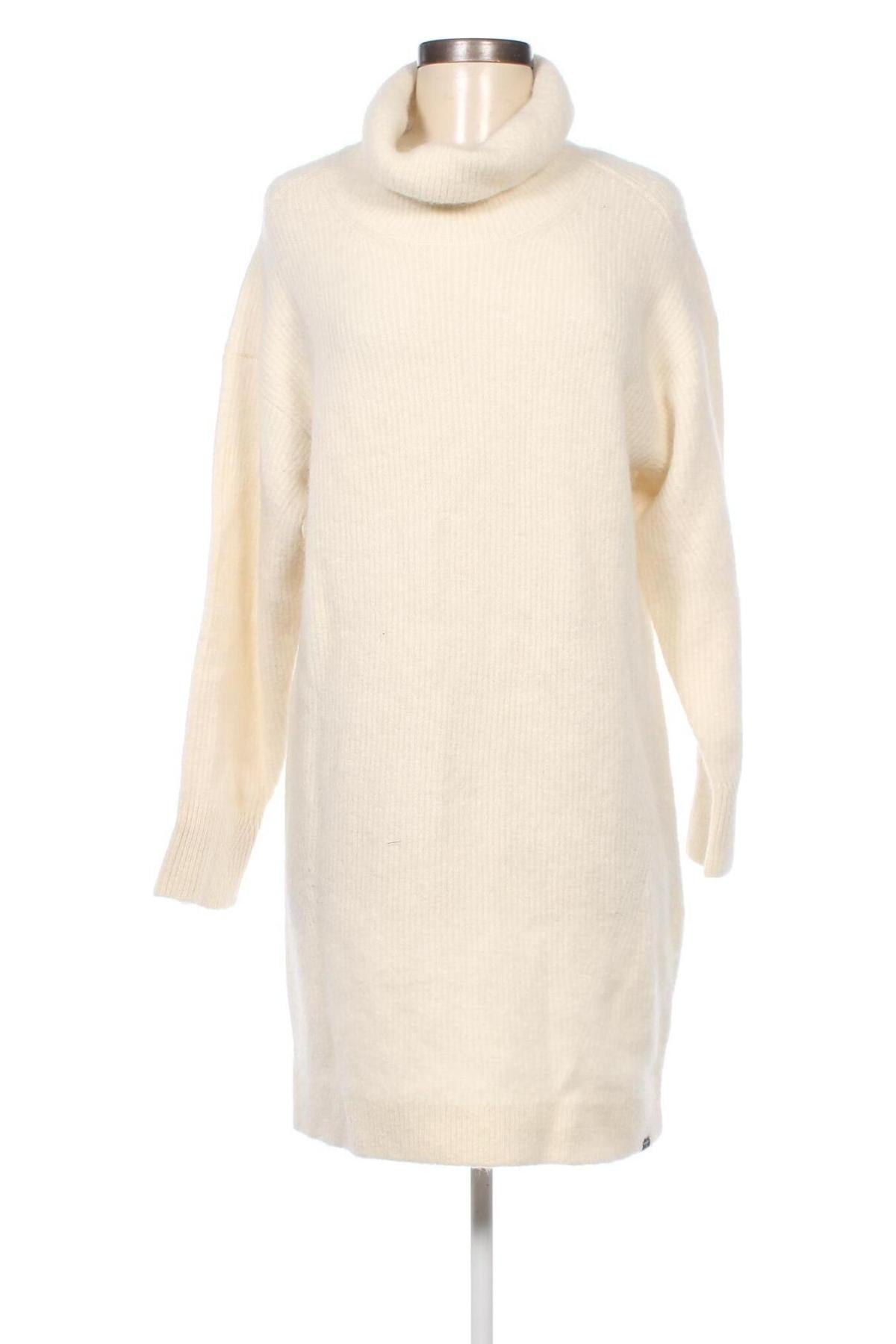 Kleid Superdry, Größe L, Farbe Ecru, Preis 45,09 €