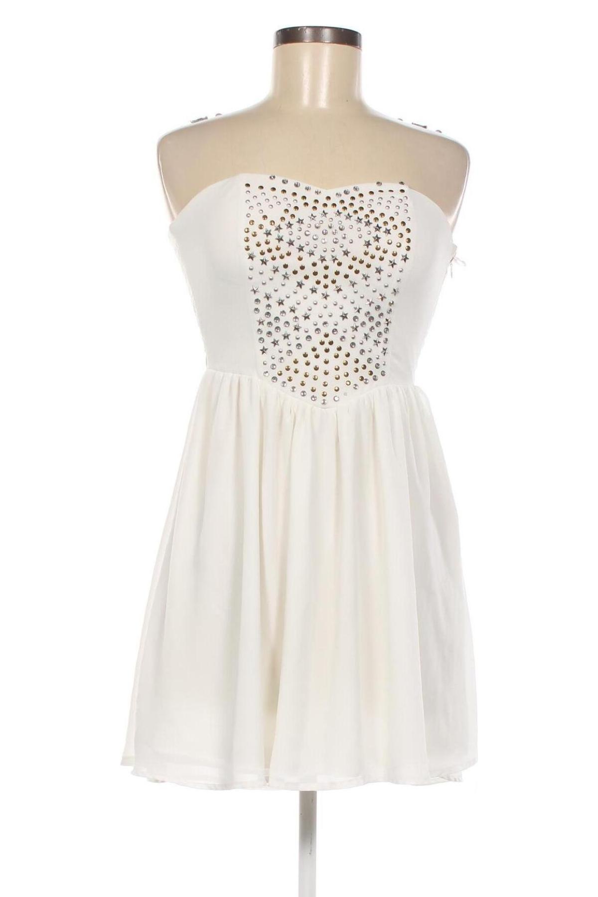 Kleid Tally Weijl, Größe S, Farbe Weiß, Preis 7,20 €