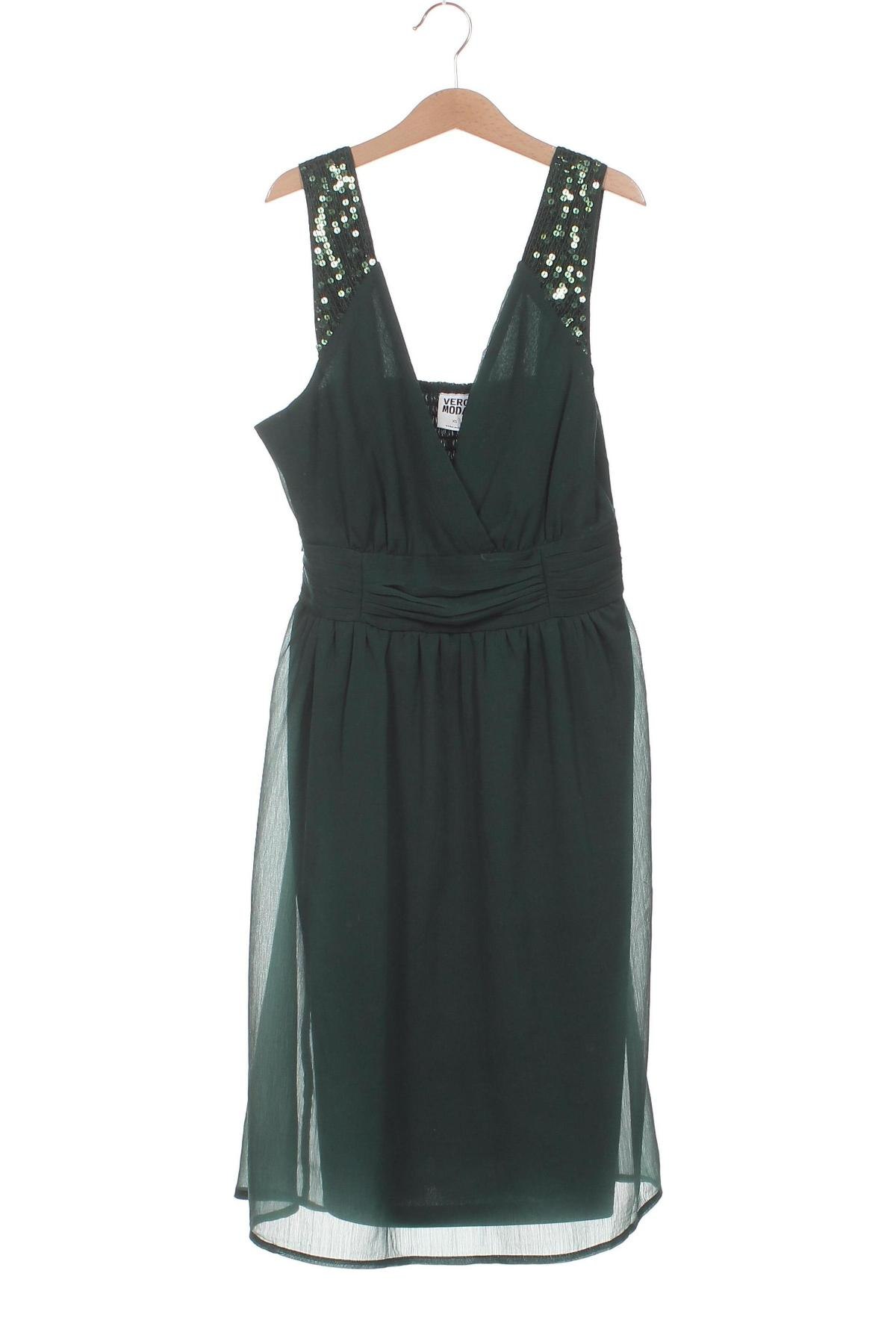Kleid Vero Moda, Größe XS, Farbe Grün, Preis 7,67 €
