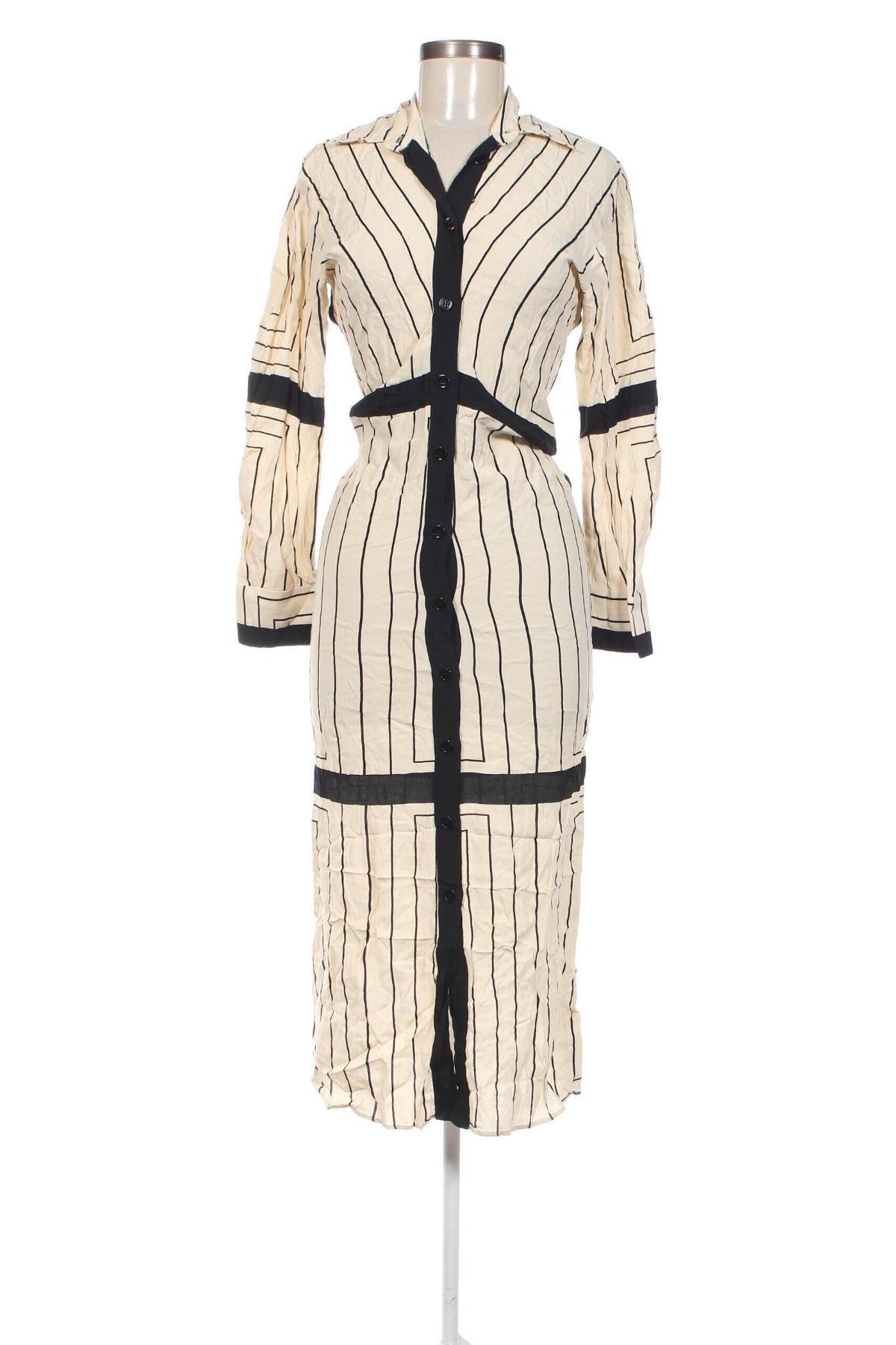 Kleid Zara, Größe XS, Farbe Ecru, Preis 23,66 €