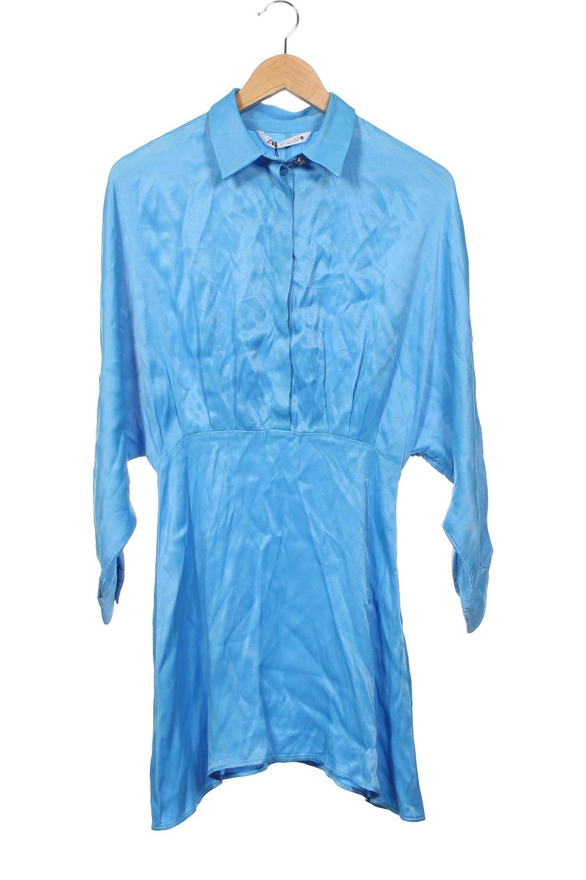 Φόρεμα Zara, Μέγεθος S, Χρώμα Μπλέ, Τιμή 17,20 €