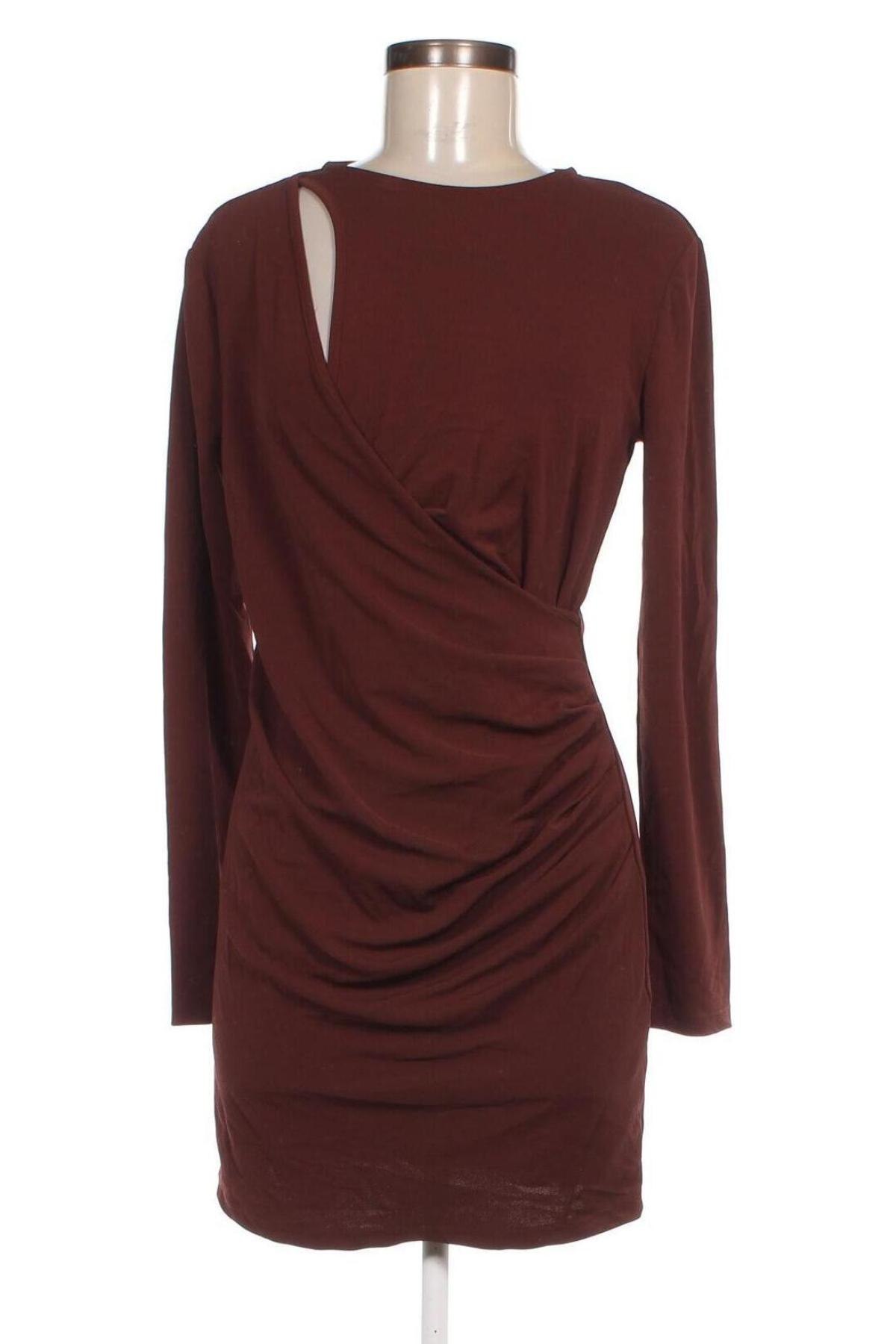 Kleid Zara, Größe L, Farbe Braun, Preis 5,79 €