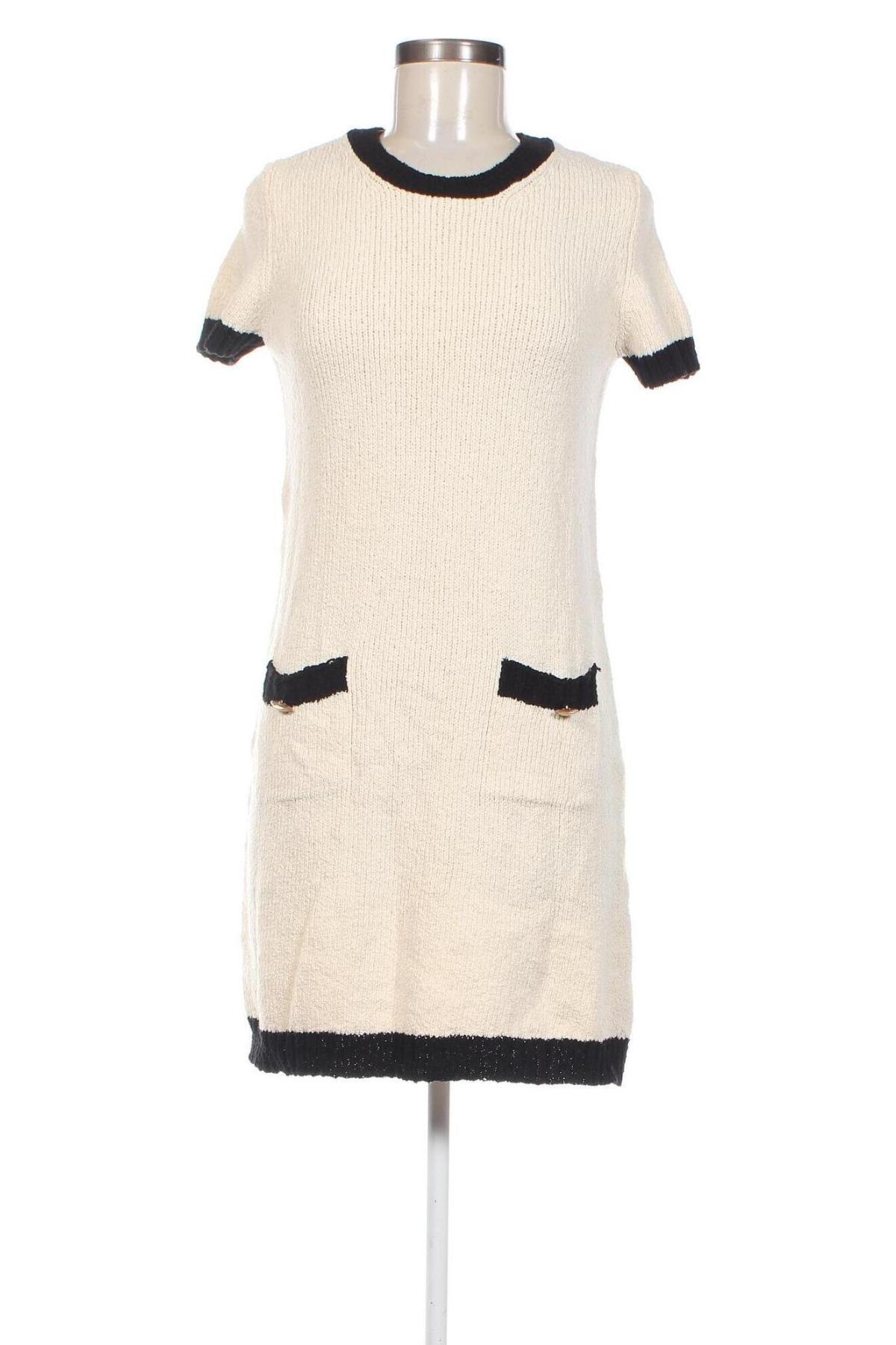 Kleid Zara, Größe M, Farbe Ecru, Preis 18,79 €