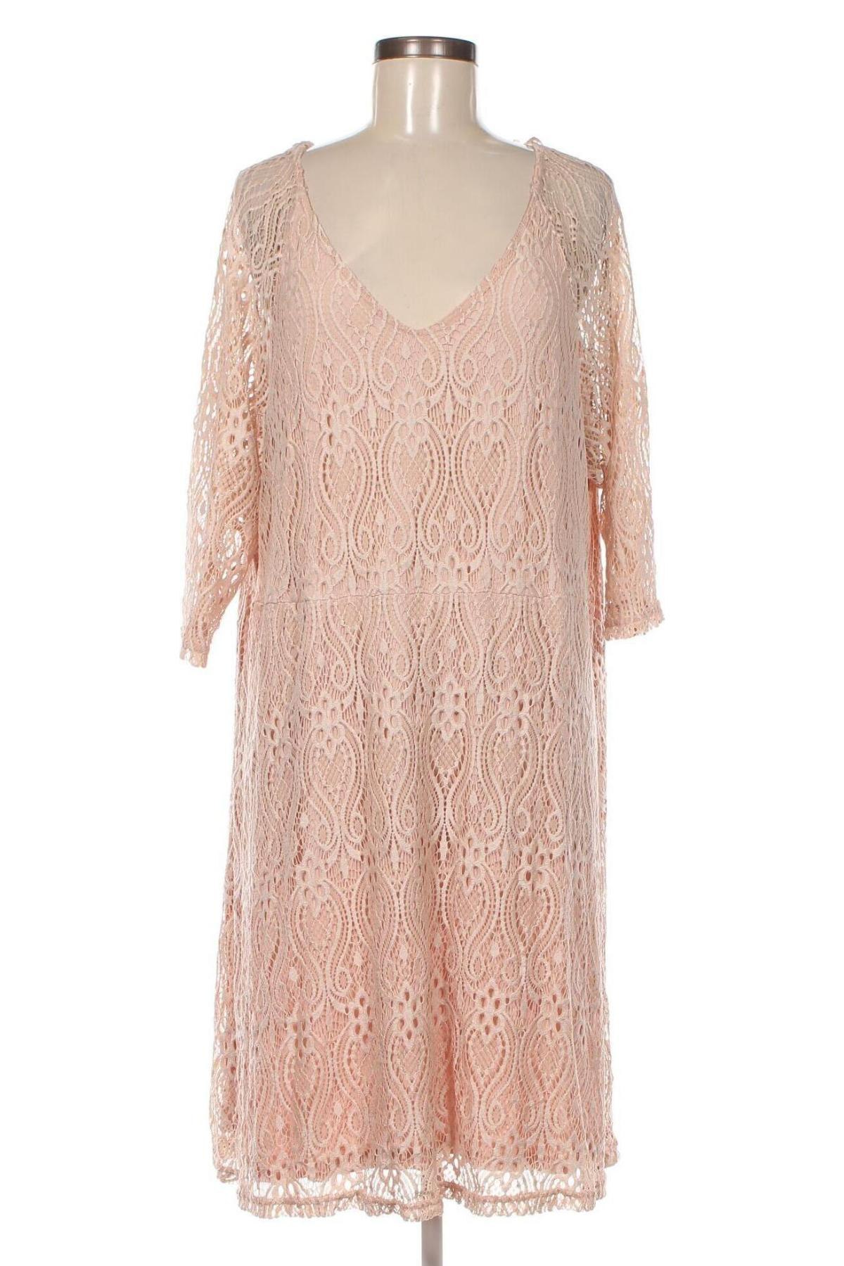 Kleid Zizzi, Größe L, Farbe Ecru, Preis 26,97 €