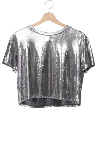 Bluzka damska H&M Divided, Rozmiar XS, Kolor Srebrzysty, Cena 37,99 zł