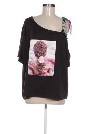 Damen Shirt SHEIN, Größe 4XL, Farbe Schwarz, Preis 9,99 €