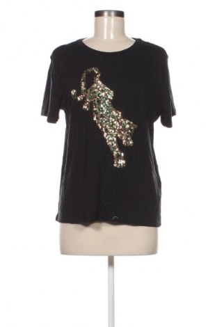 Damski T-shirt H&M, Rozmiar L, Kolor Czarny, Cena 55,99 zł