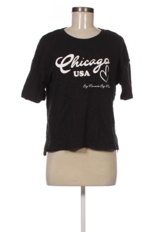Γυναικείο t-shirt Multiblu, Μέγεθος M, Χρώμα Μαύρο, Τιμή 7,99 €