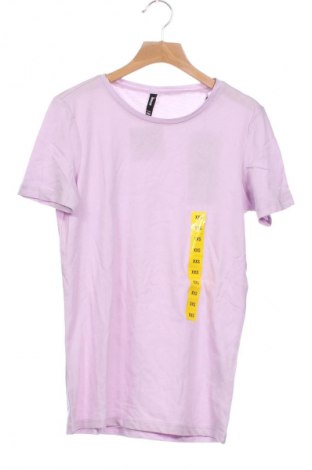 Damski T-shirt Sinsay, Rozmiar XXS, Kolor Fioletowy, Cena 64,29 zł