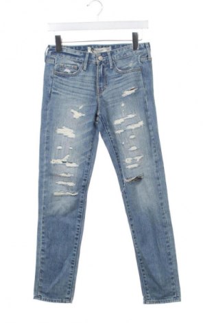Дамски дънки Abercrombie & Fitch, Размер XS, Цвят Син, Цена 84,99 лв.